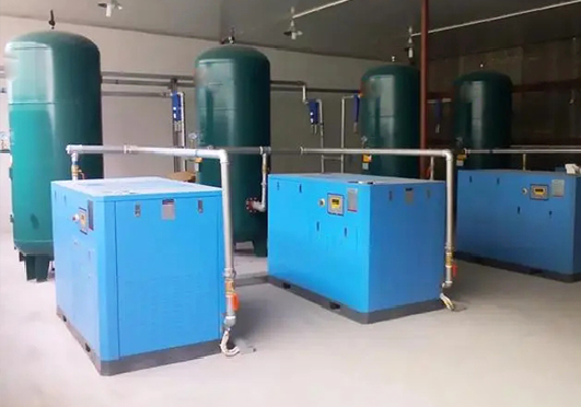 Where should the air compressor in the factory be placed? What are the requirements?(1)